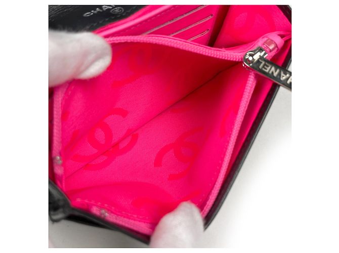 Cartera bi-fold Chanel Matelassé Black - vista 6