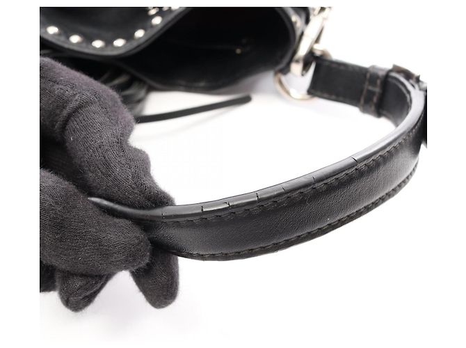 Borsa a mano in pelle borchiata Prada - vista 11
