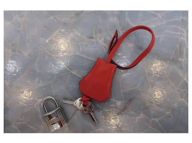 Hermès Birkin 30 Rotes Clémence Leder - Ansicht 11