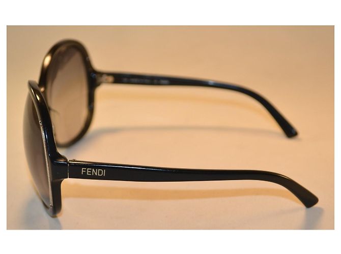 Fendi Occhiali da sole oversize FF5099 in acetato nero - vista 4