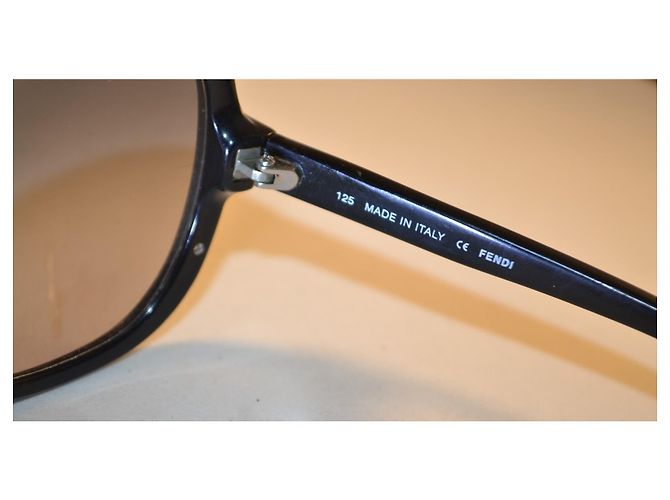 Fendi Occhiali da sole oversize FF5099 in acetato nero - vista 6