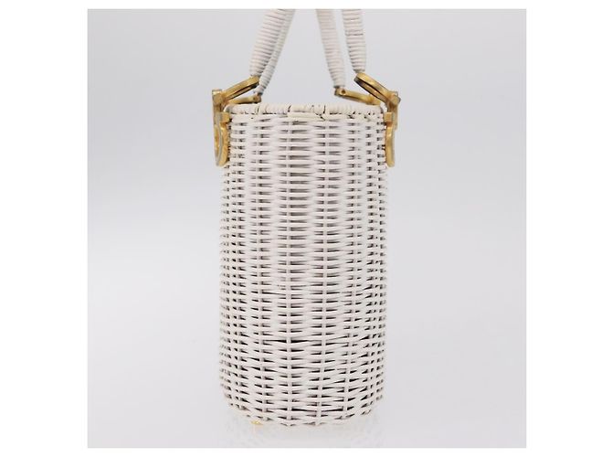 Salvatore Ferragamo Gancini Top Handle Wicker Small - vista 3
