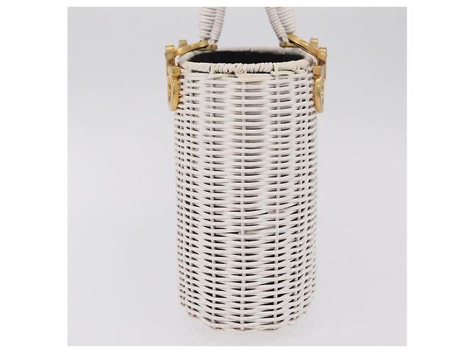 Salvatore Ferragamo Gancini Top Handle Wicker Small - vista 4
