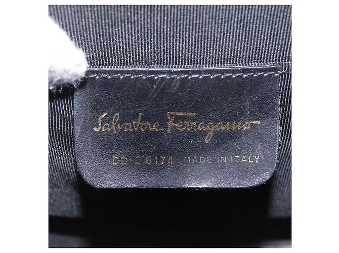 Salvatore Ferragamo Gancini Top Handle Wicker Small - vista 6