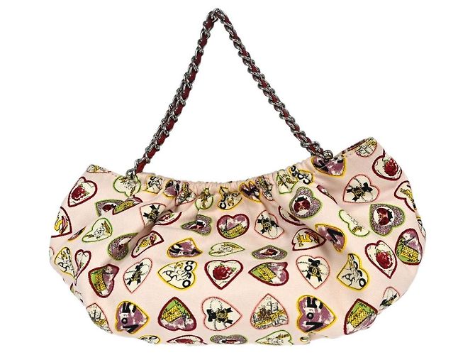 Chanel Valentine Hobo Printed Canvas Small - vista 2