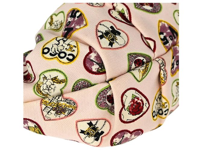 Chanel Valentine Hobo Printed Canvas Small - vista 7
