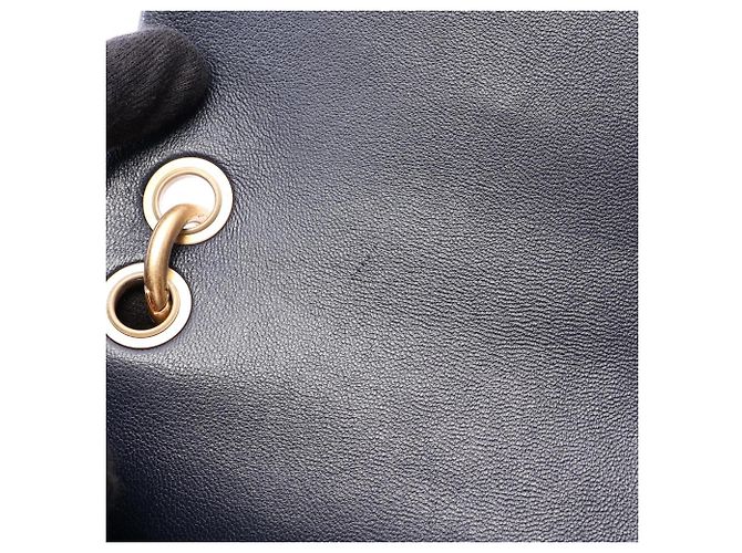 Borsa a mano Chanel Matelassé in pelle di agnello blu navy - vista 10