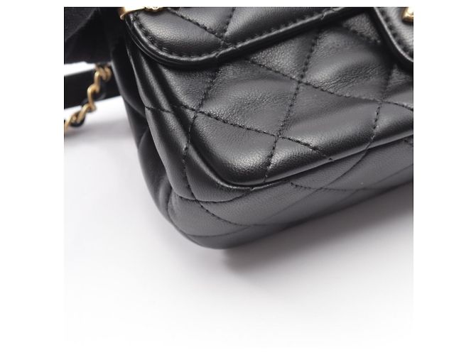 Borsa a tracolla Chanel Matelassé in pelle di agnello - vista 6