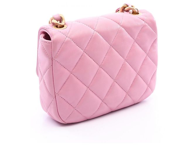 Borsa a tracolla Chanel Matelassé in pelle d'agnello - vista 2
