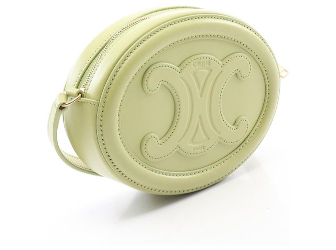 Céline Borsa a tracolla ovale in pelle Celine Triomphe - vista 2