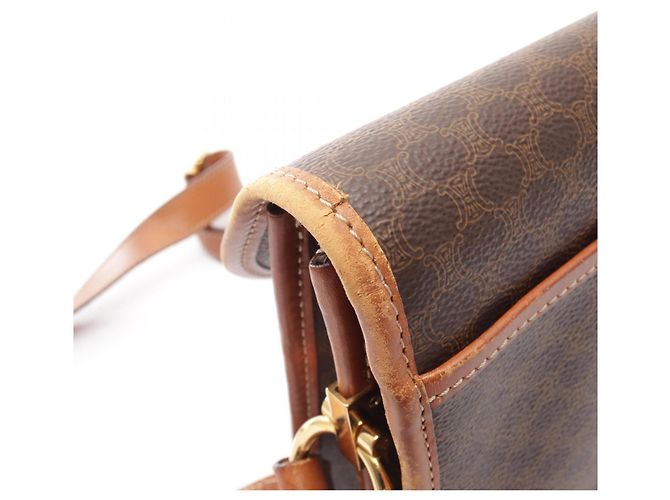 Céline Borsa a tracolla Celine Macadam Brown - vista 10