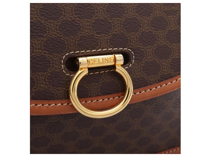 Céline Borsa a tracolla Celine Macadam Brown - vista 12