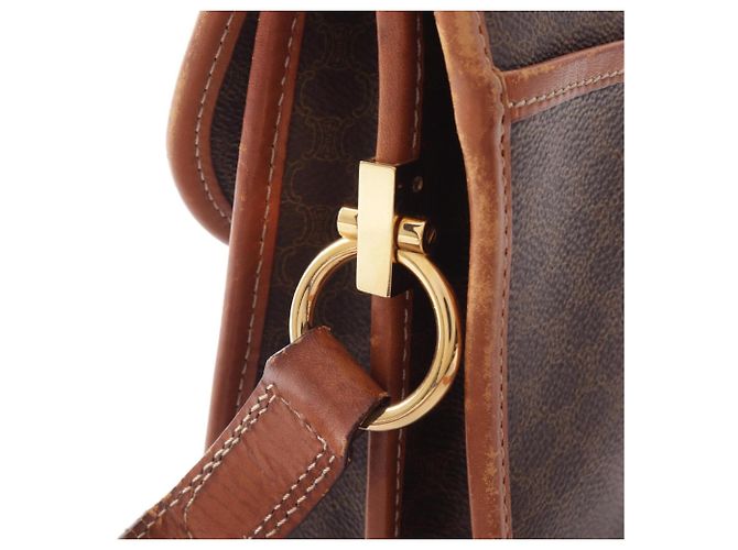 Céline Borsa a tracolla Celine Macadam Brown - vista 13