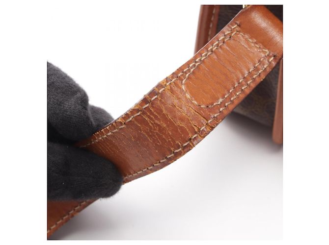 Céline Borsa a tracolla Celine Macadam Brown - vista 5