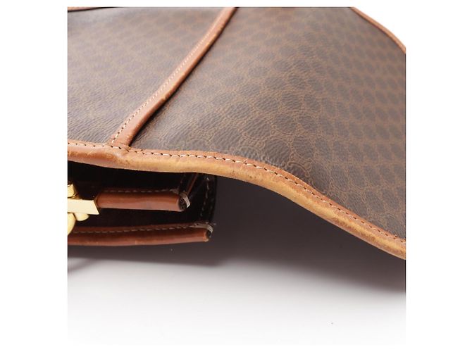 Céline Borsa a tracolla Celine Macadam Brown - vista 9