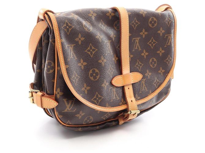 Borsa a tracolla Louis Vuitton Saumur 30 - vista 2