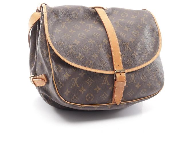Borsa a tracolla Louis Vuitton Saumur 35 - vista 2