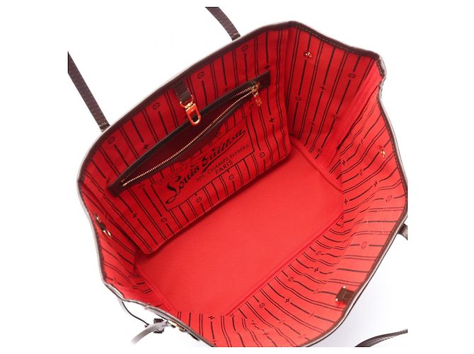 Borsa Tote Louis Vuitton Neverfull MM Damier Ebene - vista 3