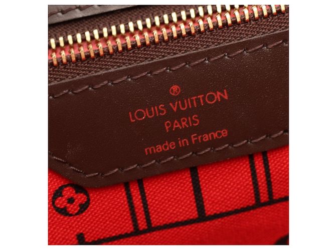 Borsa Tote Louis Vuitton Neverfull MM Damier Ebene - vista 4