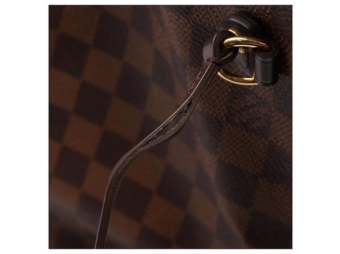 Borsa Tote Louis Vuitton Neverfull MM Damier Ebene - vista 8