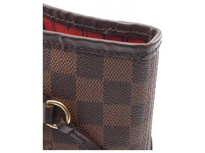 Borsa Tote Louis Vuitton Neverfull MM Damier Ebene - vista 10