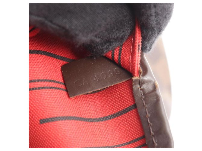 Borsa Tote Louis Vuitton Neverfull MM Damier Ebene - vista 5