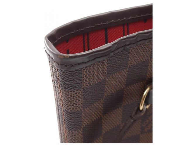 Borsa Tote Louis Vuitton Neverfull MM Damier Ebene - vista 9