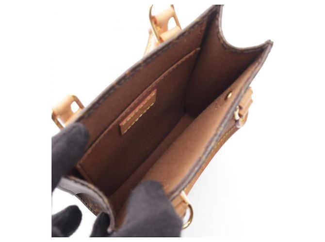 Borsa Louis Vuitton Petite Sac Plat Monogram - vista 3