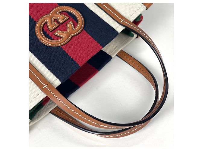 Borsa 2-Way Gucci Interlocking G Sherry Line Web - vista 6