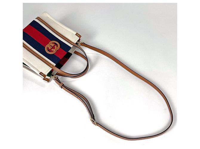 Borsa 2-Way Gucci Interlocking G Sherry Line Web - vista 7
