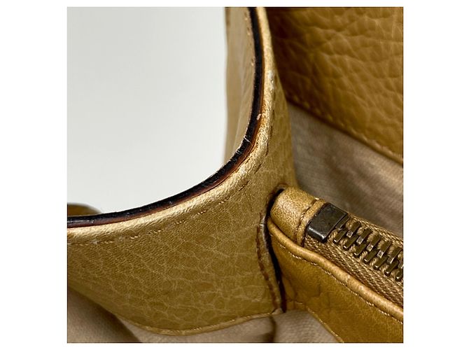 Borsa a mano Gucci in pelle gialla - vista 5