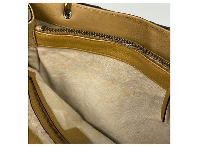 Borsa a mano Gucci in pelle gialla - vista 6