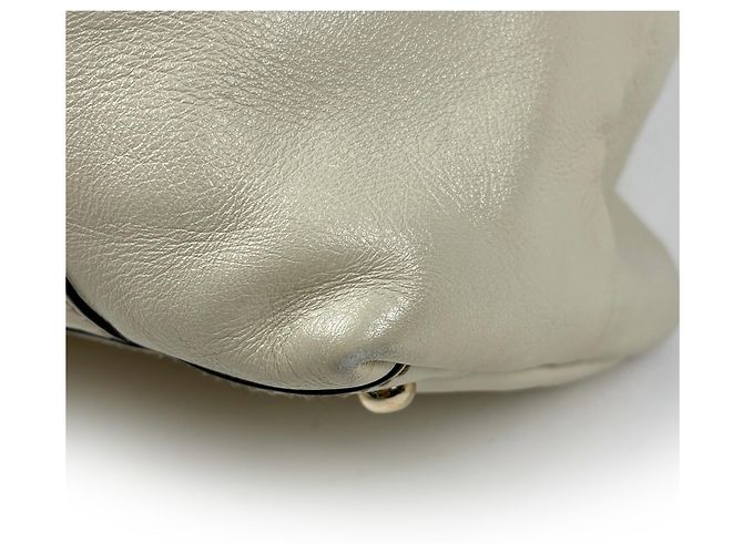 Borsa Tote in pelle Gucci Newbrid Double G - vista 3