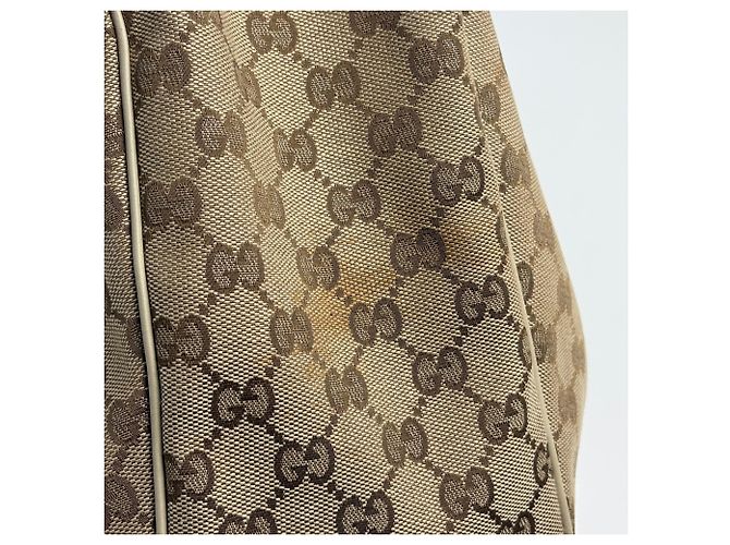 Borsa Gucci Sukey beige in tela GG e pelle - vista 4