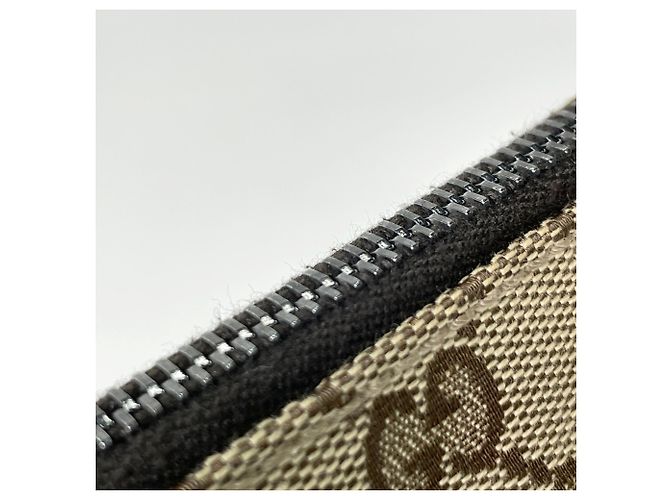 Borsa a tracolla Gucci in tela GG marrone - vista 4