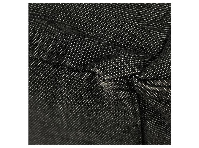 Borsa a tracolla Miu Miu in denim nero - vista 3