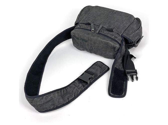 Borsa a tracolla Miu Miu in denim nero - vista 6