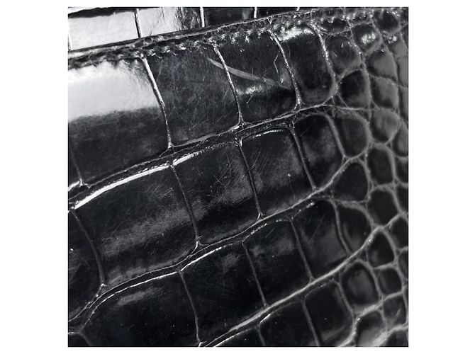 Borsa a tracolla Gucci in pelle nera - vista 4