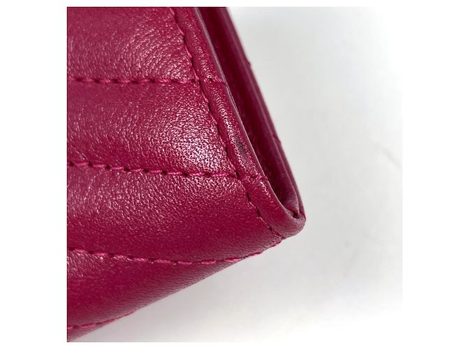 Tarjetero de piel roja Chanel - vista 3
