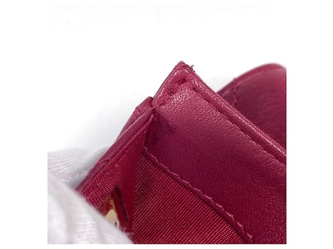 Tarjetero de piel roja Chanel - vista 5