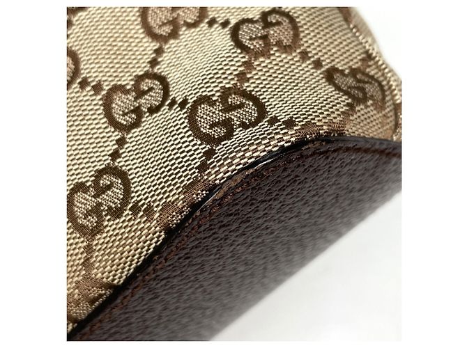Borsa a tracolla Gucci in tela GG marrone - vista 3