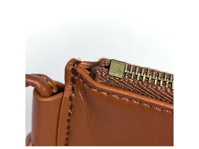 Céline Borsa a tracolla Celine in pelle marrone - vista 4