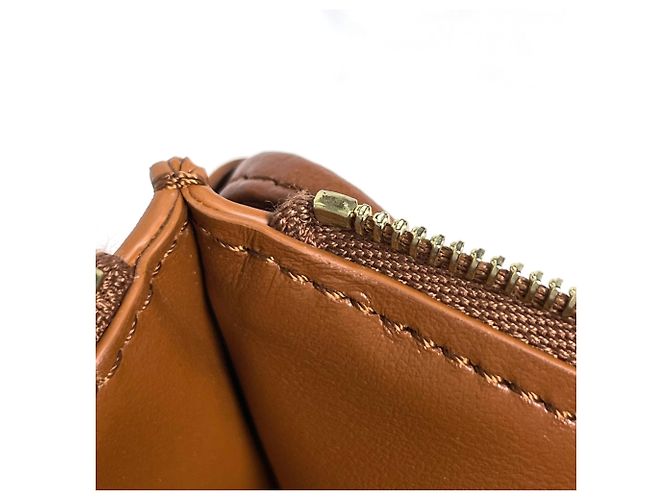 Céline Borsa a tracolla Celine in pelle marrone - vista 8