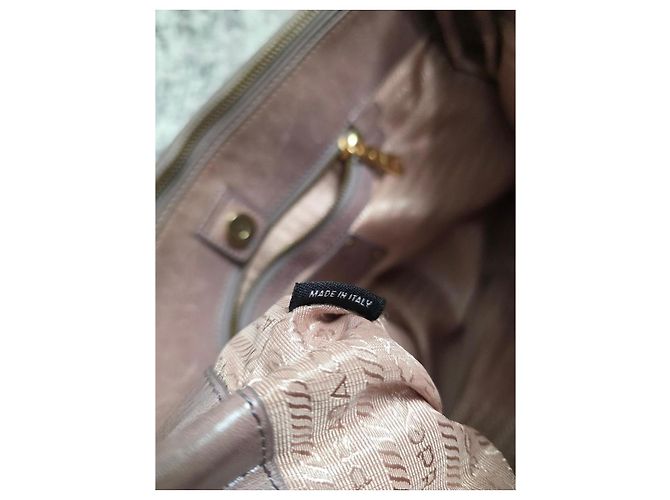 Borsa Prada in pelle verniciata marrone - vista 11
