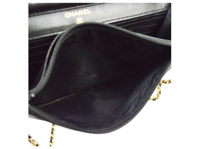Chanel Vintage Timeless Wallet on Chain Caviar - vista 6