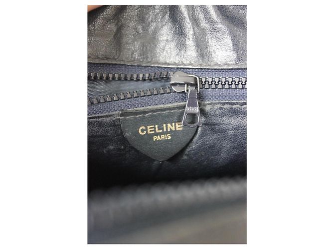 Céline Celine Borsa Triomphe Pelle Nera - vista 12