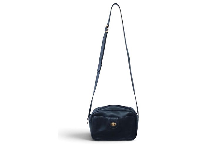 Céline Celine Borsa Triomphe Pelle Nera - vista 4