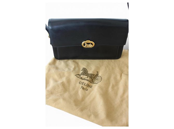 Borsa Céline Carriage in pelle nera - vista 8