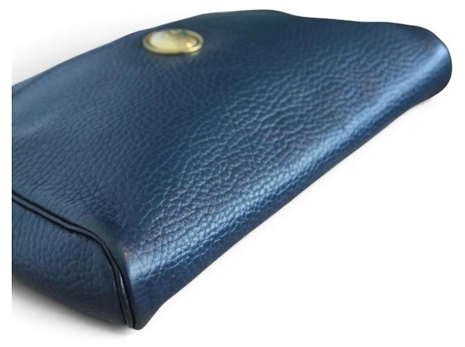 Christian Dior Borsa a Tracolla in Pelle Blu Navy - vista 10