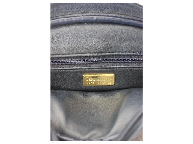 Christian Dior Borsa a Tracolla in Pelle Blu Navy - vista 13